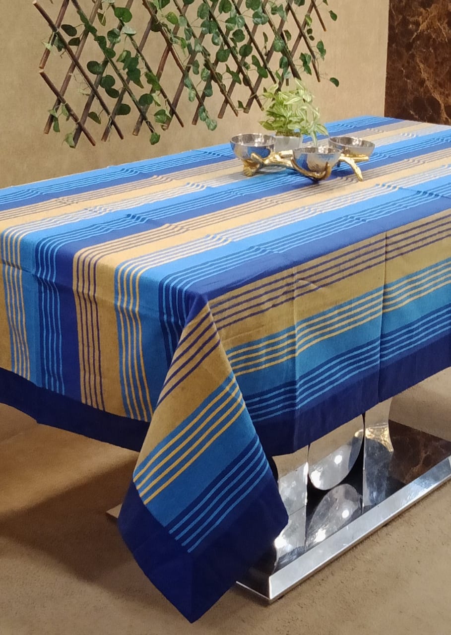 Beautiful Striped Printed Table Cover by Homiekart