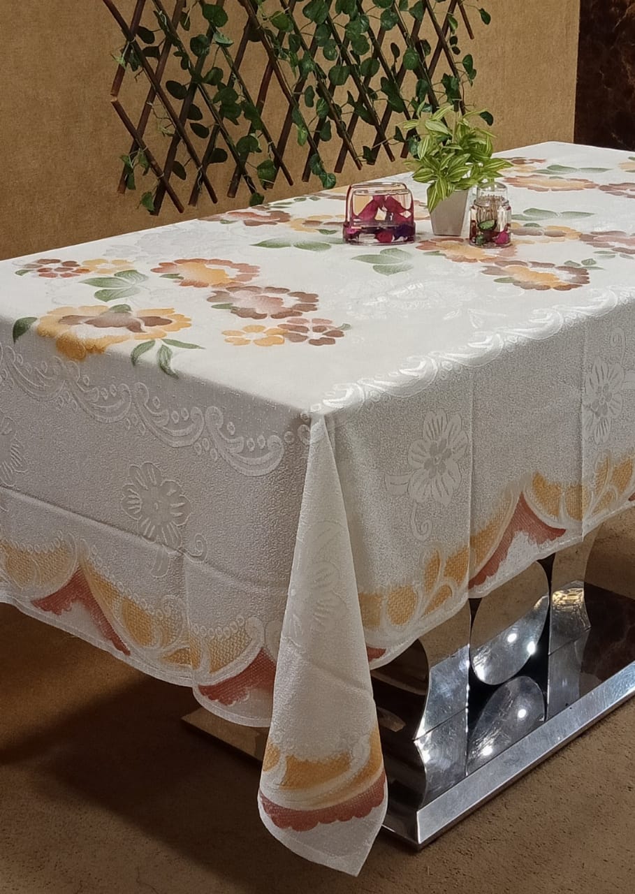 Elegant Net Printed Table Cover by Homiekart