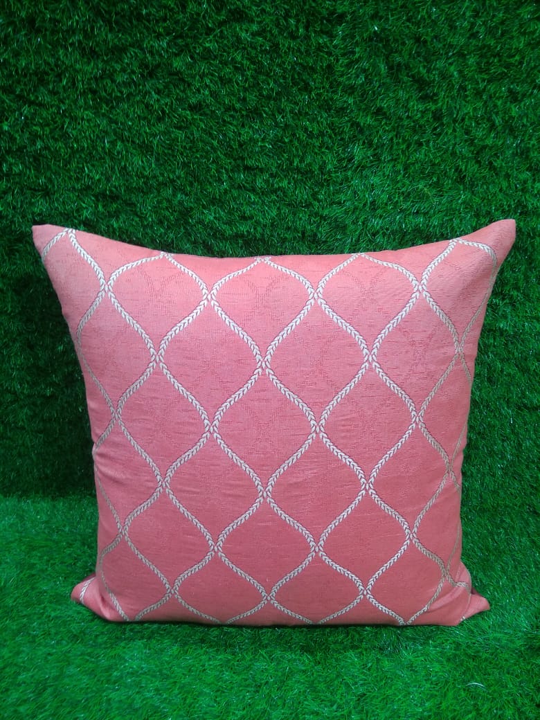 Jacquard Silk Single Cushion Cover by HOMIEKART.