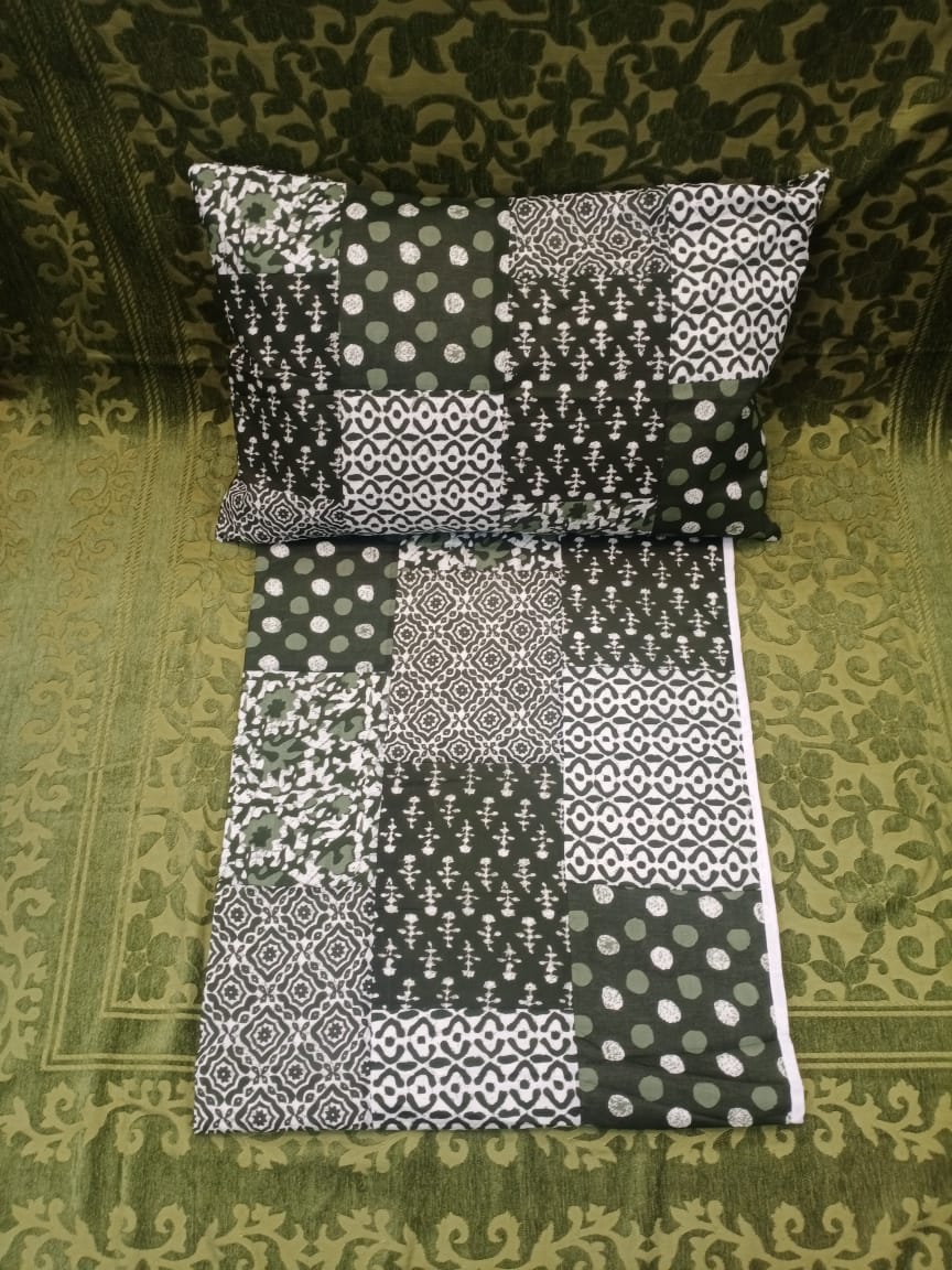 RAJPUTANA PATCH  DOUBLE BEDCOVER BY HOMIEKART