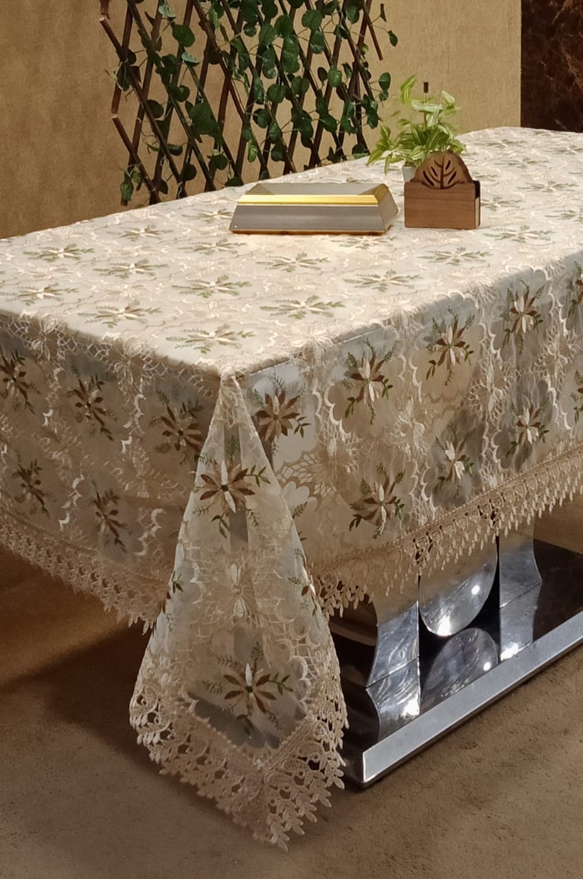 Beautiful Tissue Embroidered Table Covers by Homiekart