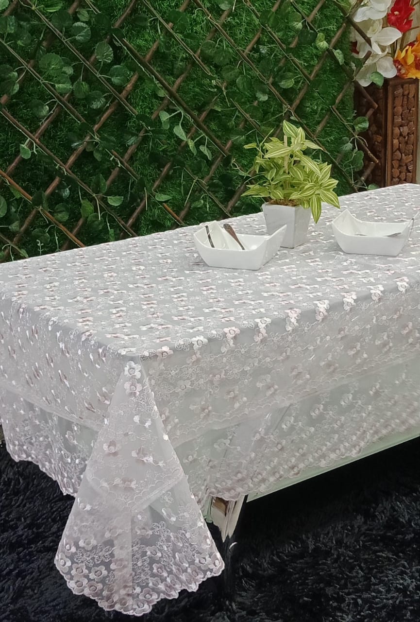 Beautiful Tissue Embroidered Center Table Covers by Homiekart